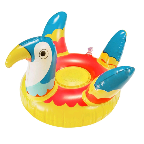 CELLY POOL PARROT GONGIABILE CON DIFFUSORE BLUETOOTH 3W MILTICOLORE